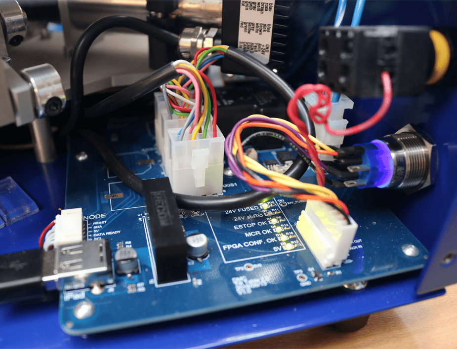 DMC Tilt Table Demo custom board for distributing cRIO digital signals.